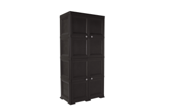 Mueble Organizador Elegance Liso Da Vinci, Wengue, con Cuatro Puertas Batientes