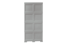 Mueble Organizador Elegance Rattan Da Vinci, Gris, con Cuatro Puertas Batientes