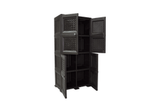 Mueble Organizador Elegance Rattan Da Vinci, Wengue, con Cuatro Puertas Batientes