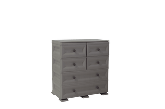 Mueble Organizador Elegance Dali, Cocoa, con Seis Cajones Deslizables