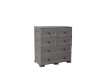 Mueble Organizador Elegance Dali, Cocoa, con Seis Cajones Deslizables