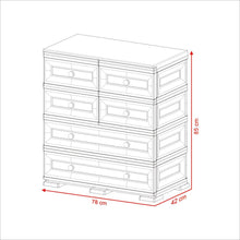 Mueble Organizador Elegance Dali, Wengue, con Seis Cajones Deslizables