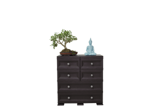 Mueble Organizador Elegance Dali, Wengue, con Seis Cajones Deslizables