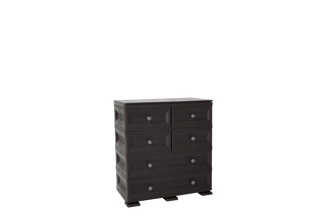 Mueble Organizador Elegance Dali, Wengue, con Seis Cajones Deslizables