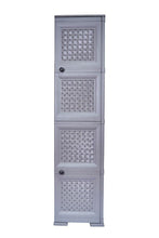 Mueble Organizador Elegance Donatello, Rattan Avellana, Con Dos Puertas Batientes