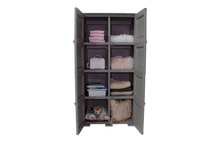 Mueble Organizador Elegance Liso Da Vinci, Cocoa, con Cuatro Puertas Batientes