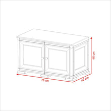 Mueble Organizador Elegance Liso Goya, Wengue, con Dos Puertas Batientes