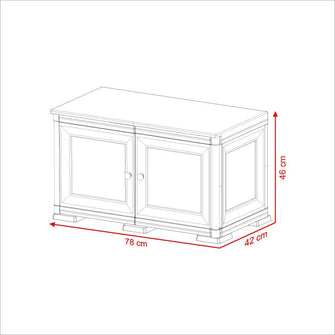 Mueble Organizador Elegance Liso Goya, Wengue, con Dos Puertas Batientes