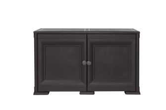 Mueble Organizador Elegance Liso Goya, Wengue, con Dos Puertas Batientes