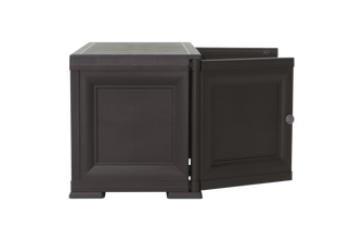 Mueble Organizador Elegance Liso Goya, Wengue, con Dos Puertas Batientes