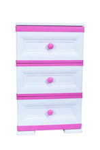 Mueble Organizador Elegance Matisse, Infantil Fucsia, con tres cajones deslizables