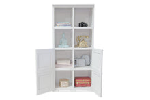 Mueble Organizador Elegance Liso Monet, Blanco Perla, con Dos Puertas Batientes