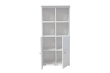 Mueble Organizador Elegance Liso Monet, Blanco Perla, con Dos Puertas Batientes