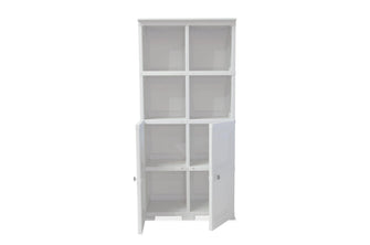 Mueble Organizador Elegance Liso Monet, Blanco Perla, con Dos Puertas Batientes