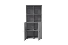 Mueble Organizador Elegance Liso Monet, Gris, con Dos Puertas Batientes