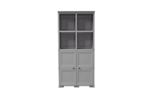 Mueble Organizador Elegance Liso Monet, Gris, con Dos Puertas Batientes