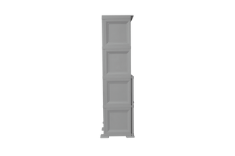 Mueble Organizador Elegance Liso Monet, Gris, con Dos Puertas Batientes