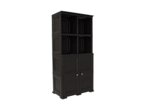 Mueble Organizador Elegance Liso Monet, Wengue, con Dos Puertas Batientes