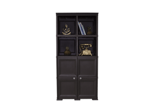 Mueble Organizador Elegance Liso Monet, Wengue, con Dos Puertas Batientes