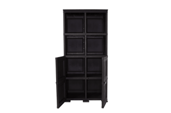 Mueble Organizador Elegance Liso Monet, Wengue, con Dos Puertas Batientes