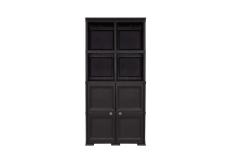 Mueble Organizador Elegance Liso Monet, Wengue, con Dos Puertas Batientes