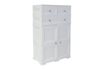 Mueble Organizador Elegance Picasso, Blanco Perla, con Tres Cajones Deslizables