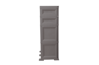Mueble Organizador Elegance Picasso, Cocoa, con Tres Cajones Deslizables
