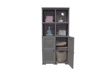 Mueble Organizador Elegance Rattan Monet, Cocoa, con Dos Puertas Batientes