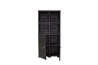 Mueble Organizador Elegance Rattan Monet, Wengue, con Dos Puertas Batientes