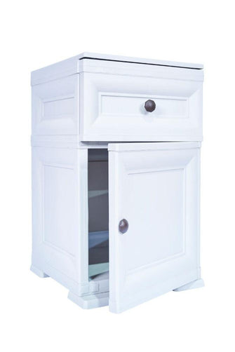 Mueble Organizador Elegance Tiziano, Blanco Duqueza, Con Dos Cajones Deslizables