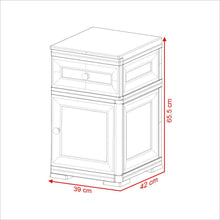 Mueble Organizador Elegance Tiziano, Blanco Duqueza, Con Dos Cajones Deslizables