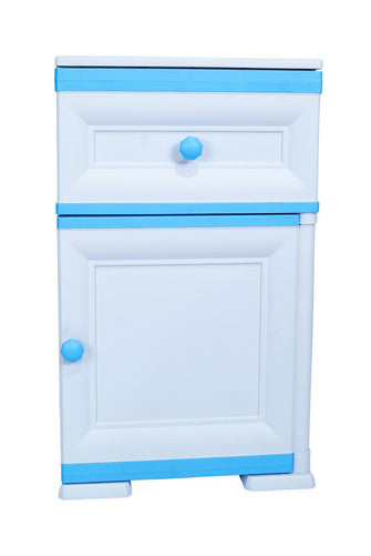 Mueble Organizador Elegance Tiziano, Infantil Azul, Con Dos Cajones Deslizables