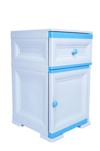 Mueble Organizador Elegance Tiziano, Infantil Azul, Con Dos Cajones Deslizables