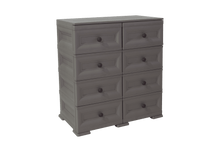 Mueble Organizador Elegance Van Gogh, Cocoa, con Ocho Cajones Deslizables