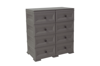 Mueble Organizador Elegance Van Gogh, Cocoa, con Ocho Cajones Deslizables