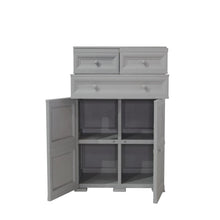 Mueble Organizador Elegance Van Gogh, Gris, con Ocho Cajones Deslizables