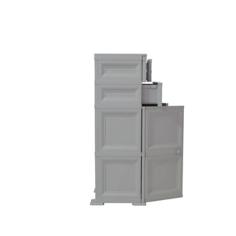 Mueble Organizador Elegance Van Gogh, Gris, con Ocho Cajones Deslizables