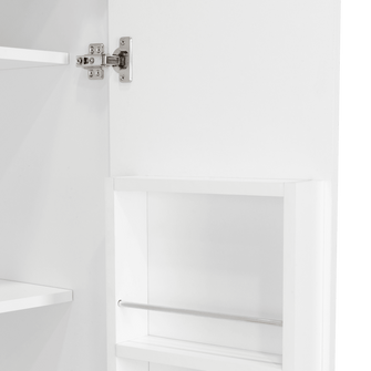Alacena Varese, Blanco, con dos puertas y múltiples entrepaños