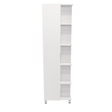Mueble Esquinero Zendaya, Kronos Blanco, con Variedad de Entrepaños  ZF