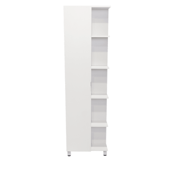 Mueble Esquinero Zendaya, Kronos Blanco, con Variedad de Entrepaños  ZF