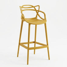 Silla para Bar Palermo, Mostaza, con Reposa Pies Doble Propósito
