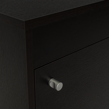 Mesa de Noche Tutto, Wengue, con Un Cajón Amplio Ideal Para Espacios Pequeños