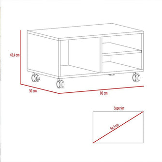 Combo para Sala Naim, Incluye Mesa Para Tv, Bar y Mesa de Centro