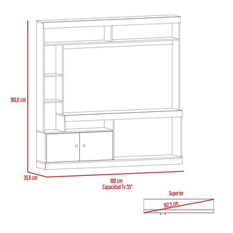 Combo para Sala Naim, Incluye Mesa Para Tv, Bar y Mesa de Centro