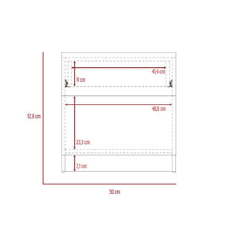 Combo Para Habitación Ecomas, Incluye Cama - Colchón - dos Mesas de Noche - Organizador y Repisa