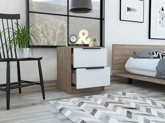 Combo para Habitacion Olek, Incluye Cama y Mesa de Noche