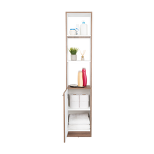 Organizador de Baño Aqua, Avellana y Blanco, con Variedad de Entrepaños ZF