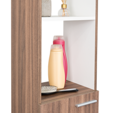 Organizador de Baño Aqua, Avellana y Blanco, con Variedad de Entrepaños ZF