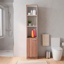 Organizador de Baño Aqua, Avellana y Blanco, con Variedad de Entrepaños ZF