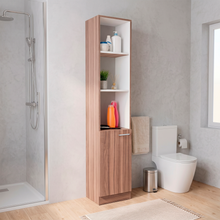 Organizador de Baño Aqua, Avellana y Blanco, con Variedad de Entrepaños ZF